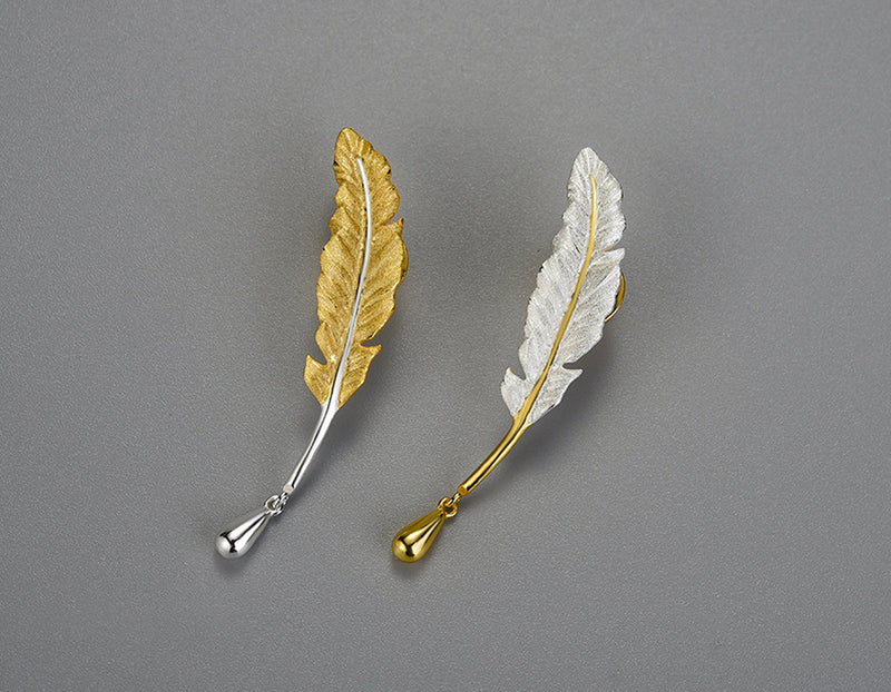 Vintage Feather Brooch