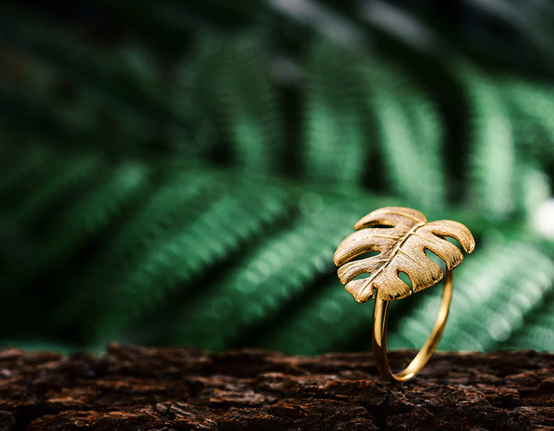 Monstera Leaf Ring