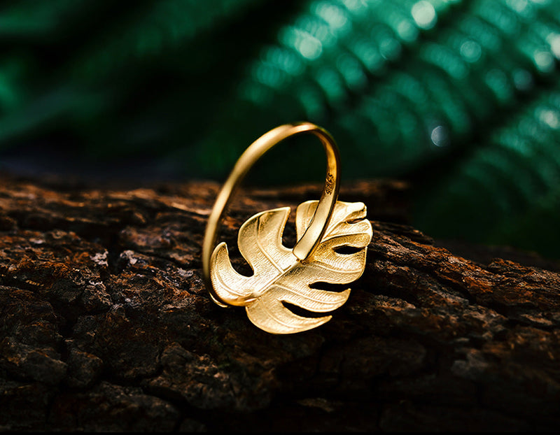 Monstera Leaf Ring