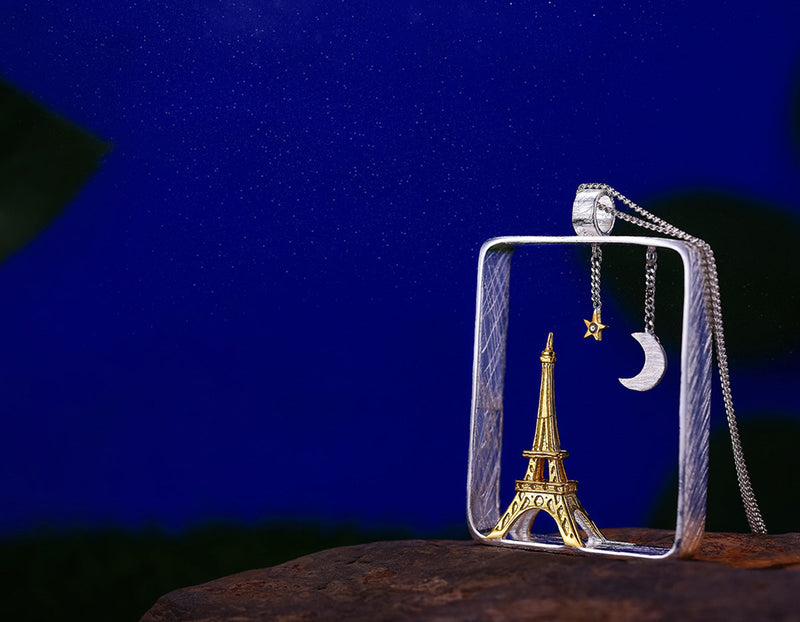 Night at the Eiffel Tower Pendant