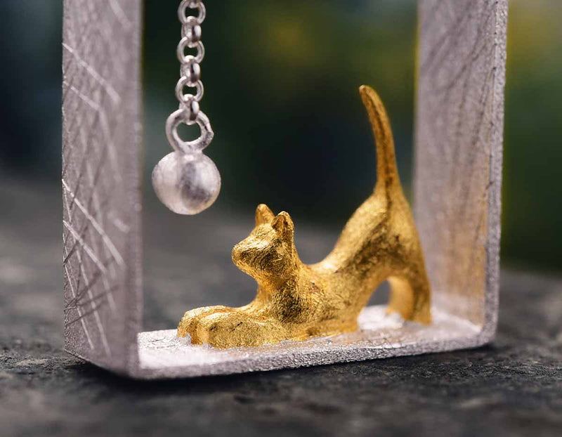 Playful Cat Pendant