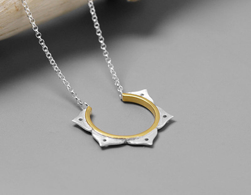 Lotus Flower Minimalist Necklace