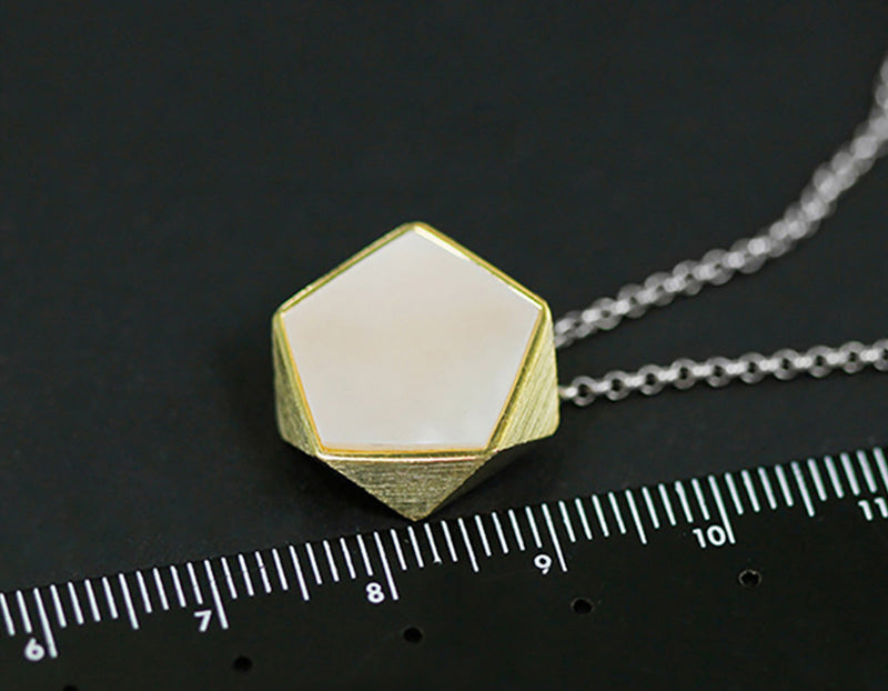 Pentagon Geometric Pendant